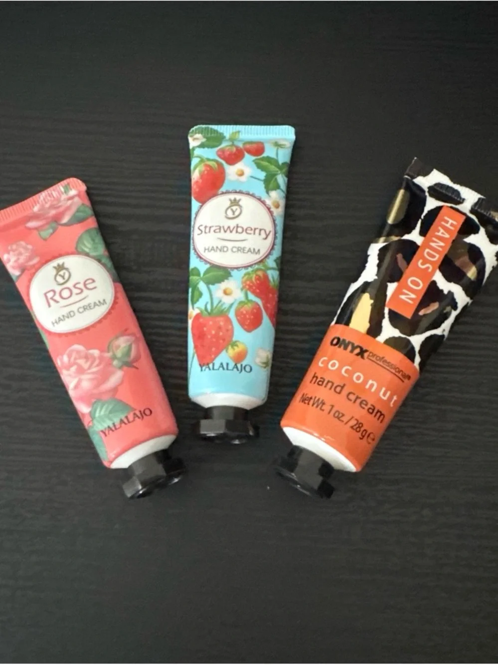 Alala Strawberry & Rose Hand Cream Tubes - Light Blue and Pink
